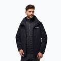 Férfi 3 az 1-ben dzseki Jack Wolfskin Jasper 3In1 fekete 3