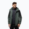 Jack Wolfskin férfi Romberg 3In1 kabát pala zöld 2