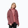 Jack Wolfskin női Moonrise 3In1 dzseki vörös okkersárga 3