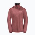 Jack Wolfskin Stormy Point 2L női esőkabát piros okkersárga 7