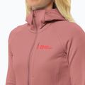 Jack Wolfskin női gyapjú kabát Kolbenberg Hooded Fz mineral red 3