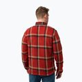 Férfi Jack Wolfskin Fleece Sweatshirt Felslicht Check intenzív rozsda 2