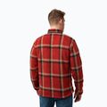 Férfi Jack Wolfskin Fleece Sweatshirt Felslicht Check intenzív rozsda 2