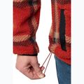 Férfi Jack Wolfskin Fleece Sweatshirt Felslicht Check intenzív rozsda 3