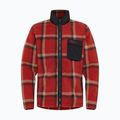 Férfi Jack Wolfskin Fleece Sweatshirt Felslicht Check intenzív rozsda 6
