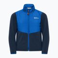 Jack Wolfskin Haldor Hybrid ropogós kobalt gyermek kabát