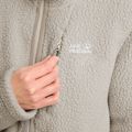 Női polár pulóver Jack Wolfskin Cradle Mountain Pile Full Zip világos homok 5
