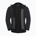 Férfi túrapulóver Jack Wolfskin Lake Ridge kapucnis fekete 9