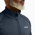 Férfi túrapulóver Jack Wolfskin Peak District Full Zip midnight sky 4