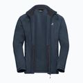 Férfi túrapulóver Jack Wolfskin Peak District Full Zip midnight sky 9