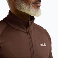 Férfi túrapulóver Jack Wolfskin Peak District Full Ziphot choc 4