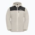 Férfi Jack Wolfskin Kammweg Pile Fz polár pulóver világos homokszínben 7