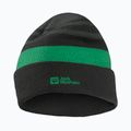 Gyerek téli sapka Jack Wolfskin Stripy Knit pala zöld/misztikus
