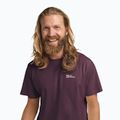 Férfi póló Jack Wolfskin Essential amaranth 4