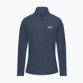 Női polár pulóver Jack Wolfskin Taunus 100 Full Zip midnight sky 7