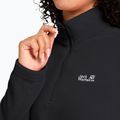 Női polár pulóver Jack Wolfskin Taunus 100 Half Zip black 4