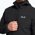 Férfi széldzseki Jack Wolfskin Wild Winds Hooded black 5