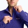 Férfi polár pulóver Jack Wolfskin Trail Half Zip glow ink 3