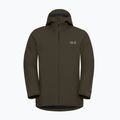 Férfi bélelt kabát Jack Wolfskin Wisper Ins obsidian moss 7