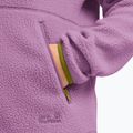 Női polár pulóver Jack Wolfskin Lite Curl Full Zip vivid orchid 5