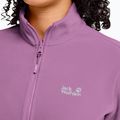 Női polár pulóver Jack Wolfskin Taunus 100 Full Zip vivid orchid 4