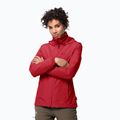 Jack Wolfskin női Stormy Point esőkabát piros 1111201