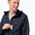 Férfi Jack Wolfskin Modesto kapucnis gyapjúpulóver sötétkék 1706492_1010 3