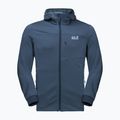 Jack Wolfskin férfi Hydro Grid fleece pulóver sötétkék 1710001_1383 6