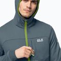 Jack Wolfskin férfi Hydro Grid Fleece szürke 1710001_6098_002 3