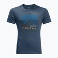 Férfi Jack Wolfskin Peak Graphic póló kék 1807182_1383_002
