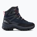 Jack Wolfskin női túrabakancs Rebellion Guide Texapore Mid fekete-kék 4053801 2