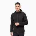 Jack Wolfskin Bornberg Hoody férfi softshell kabát fekete 1307471_6000