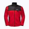 Jack Wolfskin férfi Dna Grizzly fleece pulóver piros 1709982 6