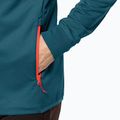 Férfi Jack Wolfskin Hydro Grid Hooded FZ fleece pulóver kék 1710002 5