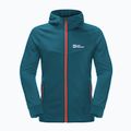 Férfi Jack Wolfskin Hydro Grid Hooded FZ fleece pulóver kék 1710002 6