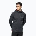 Férfi Jack Wolfskin Hydro Grid Hooded FZ fleece pulóver szürke 1710002