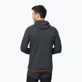 Férfi Jack Wolfskin Hydro Grid Hooded FZ fleece pulóver szürke 1710002 2
