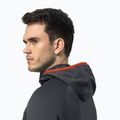Férfi Jack Wolfskin Hydro Grid Hooded FZ fleece pulóver szürke 1710002 4