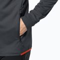 Férfi Jack Wolfskin Hydro Grid Hooded FZ fleece pulóver szürke 1710002 5