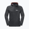 Férfi Jack Wolfskin Hydro Grid Hooded FZ fleece pulóver szürke 1710002 6