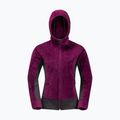 Jack Wolfskin női Rotwand kapucnis fleece pulóver lila 1710741 9