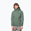 Jack Wolfskin női Stormy Point 2L esőkabát zöld 1111202