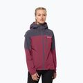 Jack Wolfskin Go Hike női esőkabát bordó 1113972 1113972