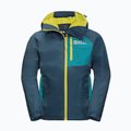 Jack Wolfskin Active Hike gyerek esőkabát tengerészkék-zöld 1609251