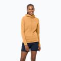 Női trekking dzseki Jack Wolfskin Modesto kapucnis dzseki sárga 1706254