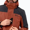 Jack Wolfskin férfi esőkabát Romberg 3in1 kárminpiros színben 6