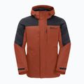 Jack Wolfskin férfi esőkabát Romberg 3in1 kárminpiros színben 8