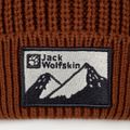 Jack Wolfskin Edo Badge Beanie kárminpiros téli sapka 4