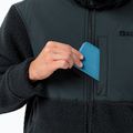 Férfi Jack Wolfskin Felslicht kapucnis fleece pulóver éjszakakék 6