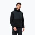 Férfi Jack Wolfskin Felslicht kapucnis fleece pulóver éjszakakék